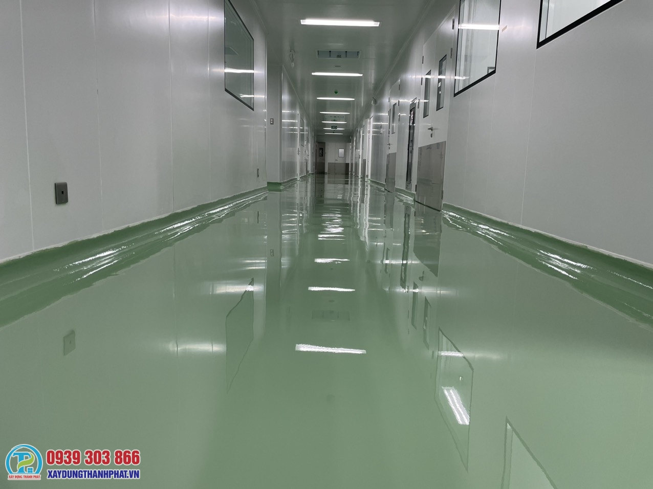 GIẢI PHÁP THI CÔNG SƠN EPOXY TỰ SAN PHẲNG BÌNH DƯƠNG CHO NHÀ MÁY 5 thi công sơn epoxy tự san phẳng bình dương chuẩn GMP