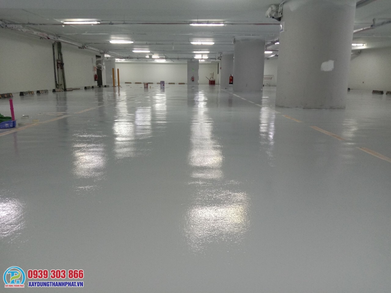THI CÔNG SƠN SÀN EPOXY LONG AN: THAO TÁC XỬ LÝ NỨT KẾT CẤU BÊ TÔNG NỀN TRƯỚC KHI LĂN COAT 10 thi công sơn sàn epoxy Long An