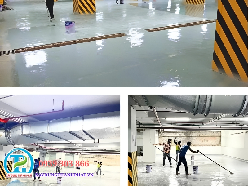 đơn vị thi công sơn sàn epoxy Xây Dựng Thành Phát uy tín