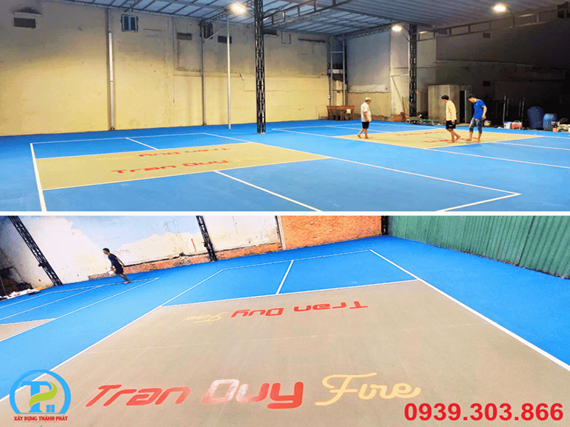 thi công sân pickleball Tân Phú chất lượng cao