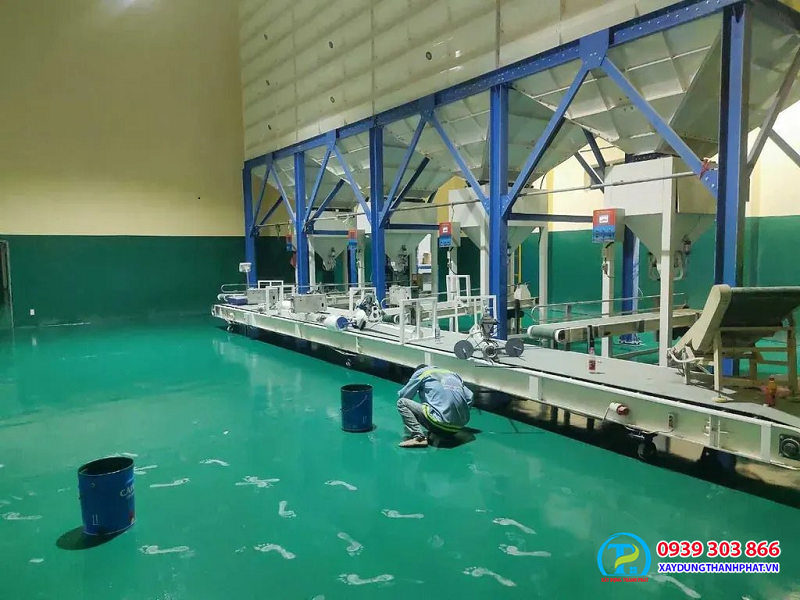 Thi công sơn Epoxy kháng hoá chất uy tín tại Xây Dựng Thành Phát