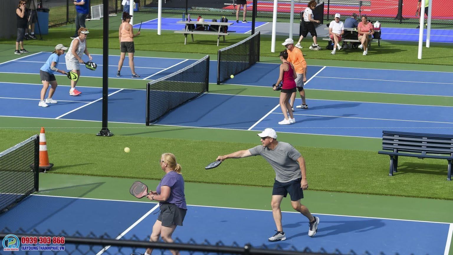 Nhu cầu thi công sân Pickleball đang ngày càng trở nên phổ biến