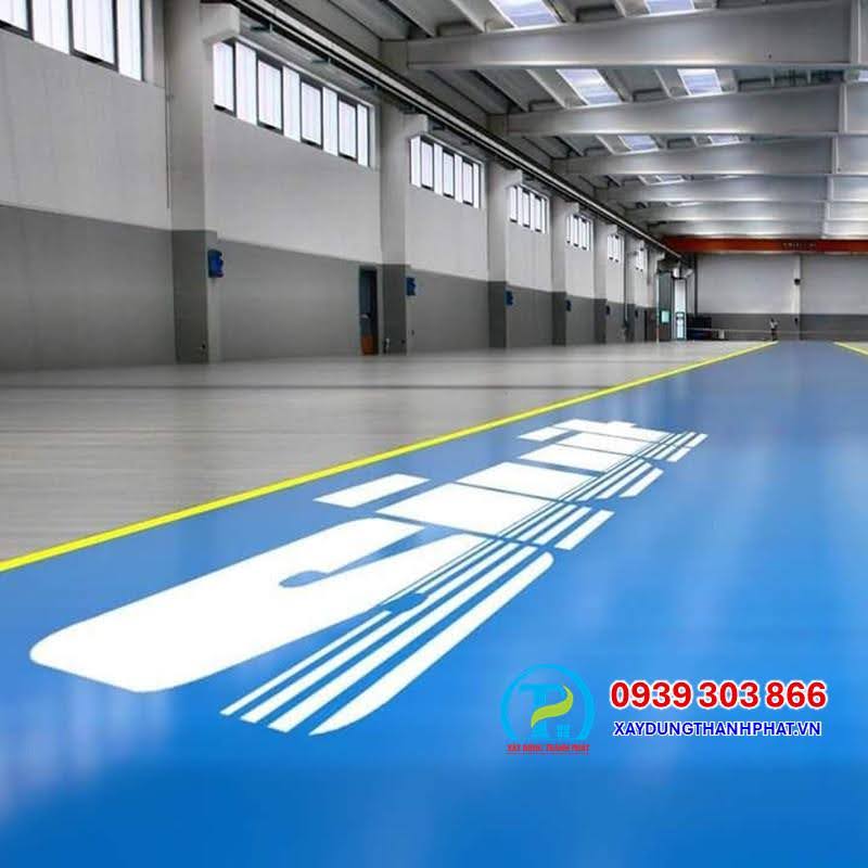 Sơn sàn epoxy tự phẳng giá rẻ.