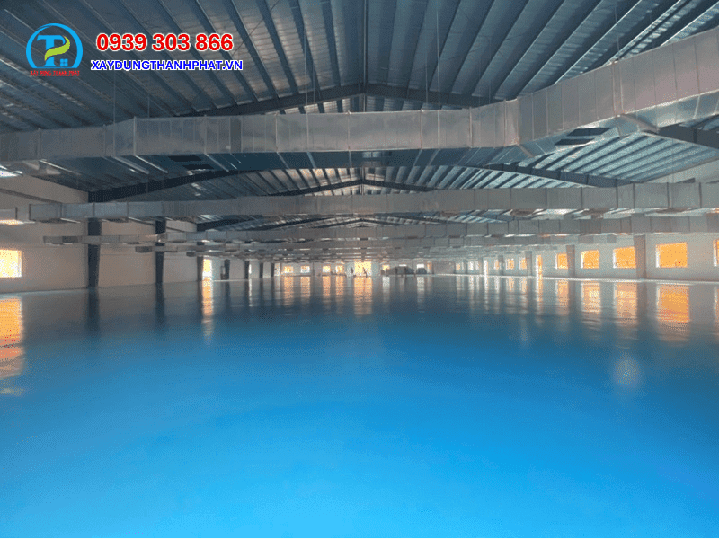 Thi công sơn epoxy tự san phẳng Long An